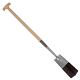 Talen Tools – Draineerspade – Blank gepolijst – Met opstapje – Essenhouten steel – 76 cm
