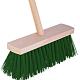 Talen Tools – Bezem – Groen – Harde haren – Houten steel – 120 centimeter