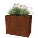 Cortenstaal plantenbak - Rechthoek - 100 x 60 x 60 cm - Zonder bodemplaat