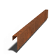 Cortenstaal overzetprofiel - 15 x 5 x 5 cm - 150 cm