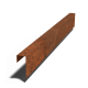 Cortenstaal overzetprofiel - 15 x 6 x 5 cm - 150 cm
