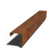 Cortenstaal overzetprofiel - 15 x 15 x 5 cm - 150 cm