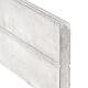Berton©-motiefplaat smal wit/grijs H26 x D3,5 x L184 cm blokhutprofiel