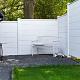 Berton©-motiefplaat smal wit/grijs H26 x D3,5 x L184 cm blokhutprofiel