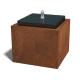Cortenstaal waterornament 50 x 50 x 40 cm (met ledverlichting)
