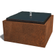 Cortenstaal waterornament 80 x 80 x 40 cm (zonder ledverlichting)
