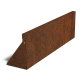 Cortenstaal keerwand recht 100 cm (hoogte 30 cm)