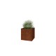 Cortenstaal plantenbak - Vierkant - 60 x 60 x 60 cm - Gelast - Met bodemplaat
