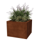 Cortenstaal plantenbak - Vierkant - 80 x 80 x 60 cm - Gelast - Zonder bodemplaat