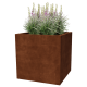 Cortenstaal plantenbak - Vierkant - 80 x 80 x 80 cm - Gelast - Zonder bodemplaat