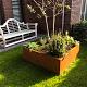 Cortenstaal plantenbak - Vierkant - 140 x 140 x 60 cm - Gelast - Zonder bodemplaat