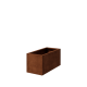 Cortenstaal plantenbak - Rechthoek - 100 x 50 x 50 cm - Gelast - Met bodemplaat