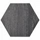 Soft Comfort Zeskant 60/52,5x30x4 cm Grijs/Zwart