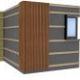 WEO35-60 Alu F-profiel Teak L-300cm 65x80mm - RAL8024