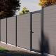 Boston alu vulbaar poortframe 98x183 cm RAL7016 incl insteekslot