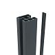 Boston alu Klikprofiel 6x2,4x190 cm RAL7016 tbv alu H paal L190 cm
