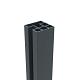 Boston alu H paal 7,5x7,5x300 cm RAL7016 incl. alu afwerkingsprofiel 4x24 mm