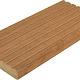Bangkirai terrasplank glad/grof Basic 2,5x14,5x488 cm bruin