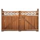 Elephant poort Belvedere dubbel Bangkirai hardhout 4x300x180 cm met trellis incl. beslagset 009499