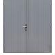 Hardhouten dubbele dichte deur Prestige, 202 x 221 cm, grijs gegrond.