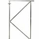 Verstelbaar stalen poortframe 100 x 155 cm, vuurverzinkt.