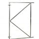 Verstelbaar stalen poortframe 120 x 155 cm, vuurverzinkt.