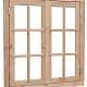 Douglas dubbel uitzetraam Prestige met dubbelglas, 112 x 120,5 cm, onbehandeld.