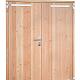 Douglas dubbele dichte deur inclusief kozijn, 168 x 201 cm, kleurloos geïmpregneerd.