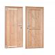Douglas enkele dichte deur inclusief kozijn, linksdraaiend, 90 x 201 cm, kleurloos geïmpregneerd.