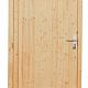 Vuren enkele dichte deur extra breed inclusief kozijn, linksdraaiend, 112 x 201 cm, onbehandeld.