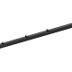 Hillfence metalen paal, inclusief aansluitingset en afdekkap, 6 x 4 x 160 cm, zwart.