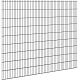Hillfence metalen scherm dubbele staafmat 250 x 103 cm zwart