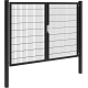 Hillfence metalen dubbele poort Premium-line inclusief slot 300 x 180 cm zwart