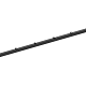 Hillfence metalen paal, inclusief aansluitingset en afdekkap, 6 x 4 x 240 cm, zwart.