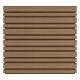 NewTechWood HKC co-extrusie wand bekleding castellation 4325 profiel, 2,5 x 19,6 x 290 cm, Teak.