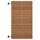 Thermovision Ayous geschaafd latten deur op verstelbaar frame, horizontaal, 178 X 99 cm.