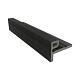 NewTechWood HKC Co-Extrusie Eindprofiel Castellation – Wandbekleding 7 x 5 x 300 cm, Ebony Zwart
