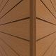 NewTechWood HKC Co-Extrusie Hoekprofiel Castellation – Wandbekleding, 7 x 8 x 300 cm, Red Cedar