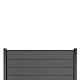 Elephant schutting Modular Evo houtcomposiet FSC 180x97 cm – Rock Grey – 4 planks met antraciet alum