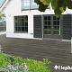 Elephant vlonderplank (clip) houtcomposiet FSC/GRS 21x145x3600mm 2 stuks antraciet semi-ribbel / vla