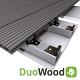 DuoWood Vlonderplank (clip) STD Houtcomposiet FSC – 2,5 × 14,6 × 400 cm – Kleur Lava – Groevenprofie