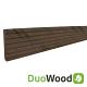 DuoWood Afdekprofiel/Plint Houtcomposiet FSC 1,1x7,1x220 cm – Douala (Bi-Color Bruin)
