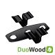 DuoWood tussenclips RVS zwart gepoedercoat  100 stuks incl schroeven+boor+bitje tbv terras