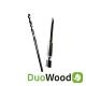 DuoWood tussenclips RVS zwart gepoedercoat  100 stuks incl schroeven+boor+bitje tbv terras