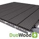 DuoWood eindclips RVS zwart gepoedercoat – 25 stuks