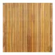 Elephant Schutting Stripes Black Hardhout FSC 4,5x180x180 cm – Naturel/Zwart, RVS Geschroefd