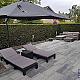 Patio square 40x80x5 cm nero/grey – Tijdloze betonsteen voor elke buitenruimte
