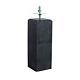 Beton Poer zwart met facet 17x17x58 cm incl verstelbare bev.plaat – de ideale funderingsoplossing