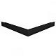 Aluminium buitenhoek zwart 9005 , incl. verbindingsstuk 4,5x4,5x500 cm