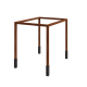 Cortenstaal pergola - Rechthoek - 324 x 250 x 230 cm - Met betonpoer